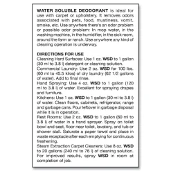 Big D Industries 1 gal. Bottle Water-Soluble Deodorant - Lemon Scent (4/Carton)