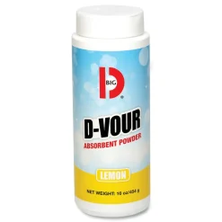 Big D Industries 16 oz D-Vour Absorbent Powder - Lemon (6/Carton)