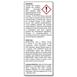 Big D Industries 16 oz D-Vour Absorbent Powder - Lemon (6/Carton)