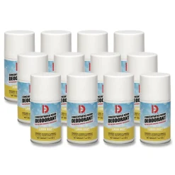Big D Industries 7 oz Metered Concentrated Room Deodorant - Lemon Scent (12/Carton)