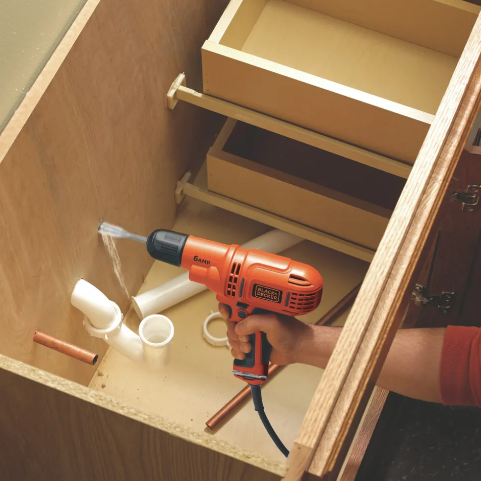 Black & Decker 6 Amp 3/8 in. Electric Corded Drill Driver