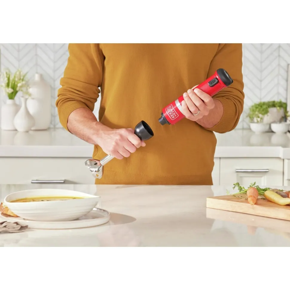 Black & Decker kitchen wand Cordless Blender 3-in-1 Kitchen Multi-Tool - Red