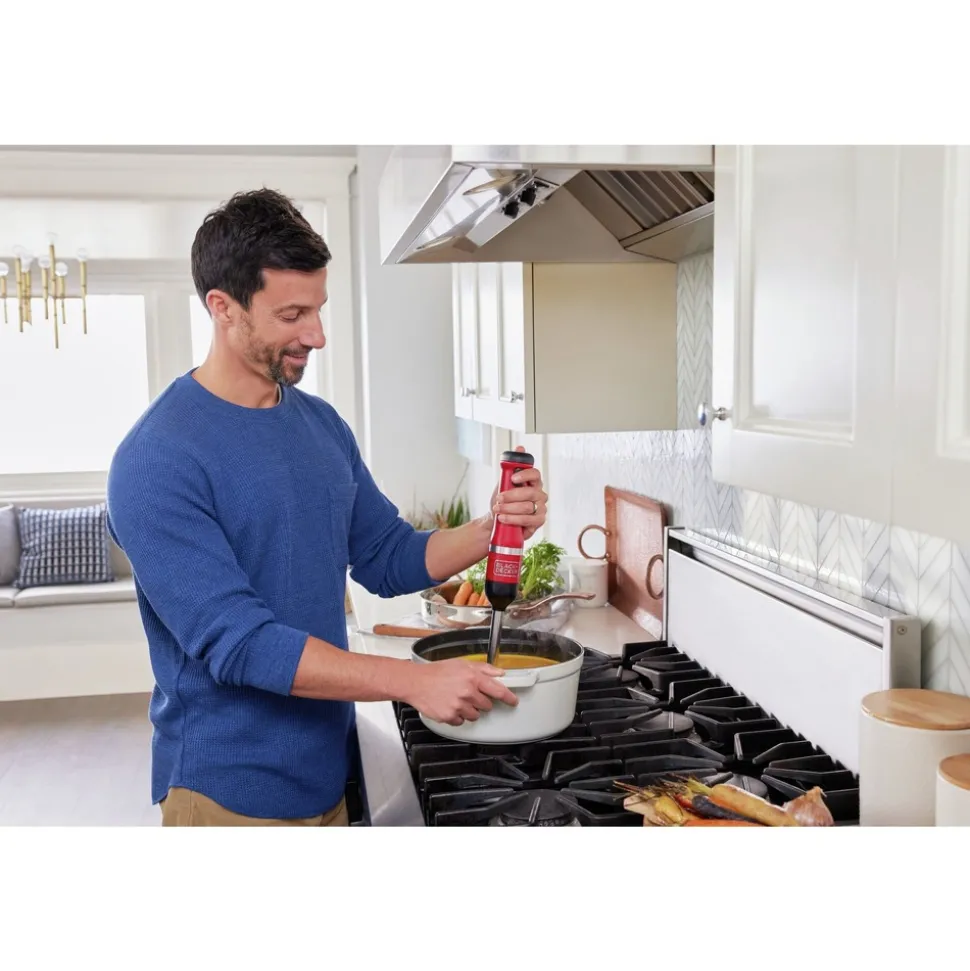 Black & Decker kitchen wand Cordless Blender 3-in-1 Kitchen Multi-Tool - Red