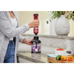 Black & Decker kitchen wand Cordless Blender 4 in1 Kitchen Multi-Tool - Red