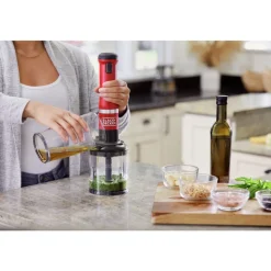 Black & Decker kitchen wand Cordless Blender 4 in1 Kitchen Multi-Tool - Red