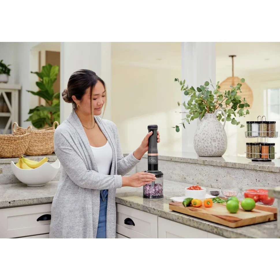Black & Decker kitchen wand Cordless Blender 4-in-1 Kitchen Multi-Tool - Grey