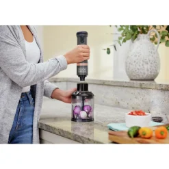Black & Decker kitchen wand Cordless Blender 4-in-1 Kitchen Multi-Tool - Grey