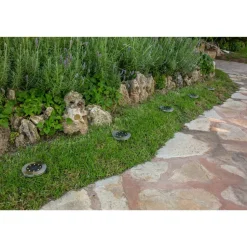 Black & Decker (8/Pack) Outdoor Solar-Powered Disk Light