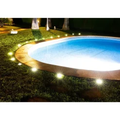 Black & Decker (8/Pack) Outdoor Solar-Powered Disk Light