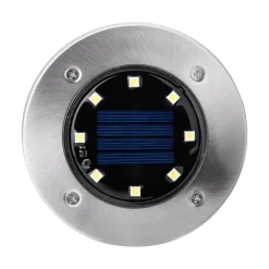 Black & Decker (8/Pack) Outdoor Solar-Powered Disk Light