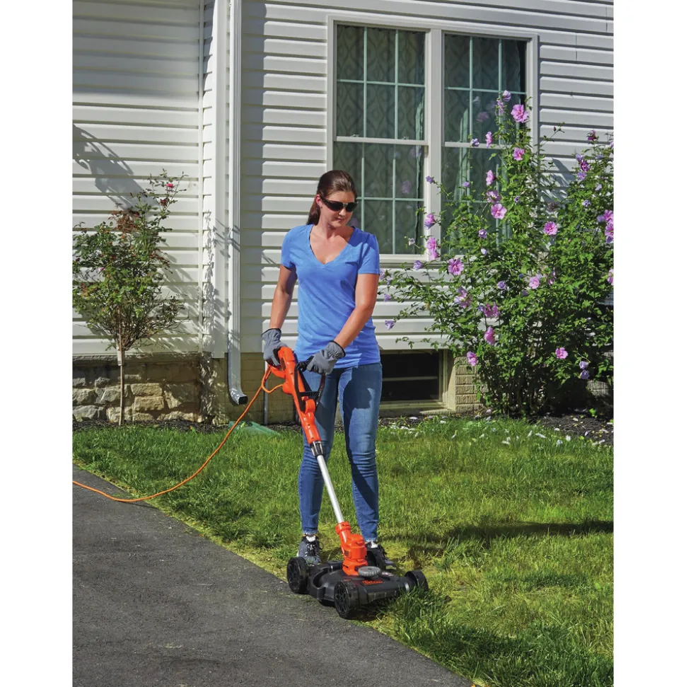 Black & Decker 120V 12 in. 3-in-1 Electric Corded Lawn Mower/String Trimmer/Edger