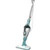 Black & Decker 120V 5-in-1 Electric Corded Steam Mop and Portable Steamer - Blue and White