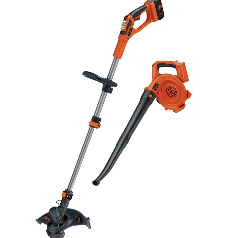Black & Decker 40V MAX Lithium-Ion Cordless String Trimmer/Edger and Sweeper Combo Kit (1.5 Ah)