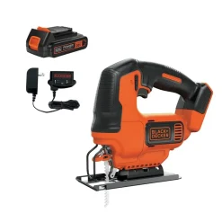 Black & Decker 20V MAX POWERCONNECT Lithium-Ion Brushed Cordless Jig Saw Kit (1.5 Ah)