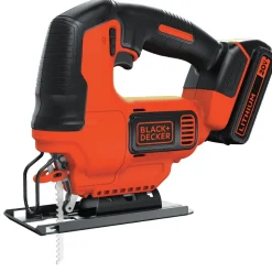 Black & Decker 20V MAX POWERCONNECT Lithium-Ion Brushed Cordless Jig Saw Kit (1.5 Ah)