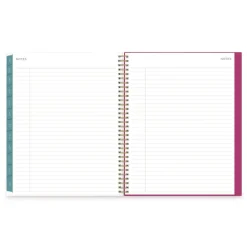 Blue Sky 11 in. x 8.5 in. 12-Month (Jan to Dec): 2026 Kelly Ventura Magenta Bloom Weekly/Monthly Planner - Floral Artwork, Multicolor Cover