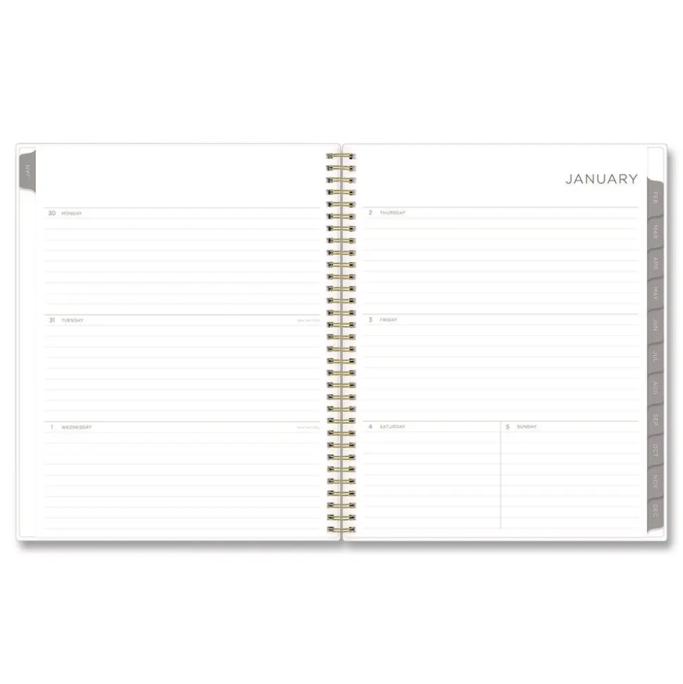 Blue Sky 11 in. x 8.5 in. 12-Month (Jan to Dec): 2026 Mimosa Weekly/Monthly Planner - Floral Artwork, Yellow/Green/White Cover