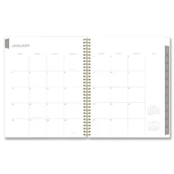 Blue Sky 11 in. x 8.5 in. 12-Month (Jan to Dec): 2026 Mimosa Weekly/Monthly Planner - Floral Artwork, Yellow/Green/White Cover