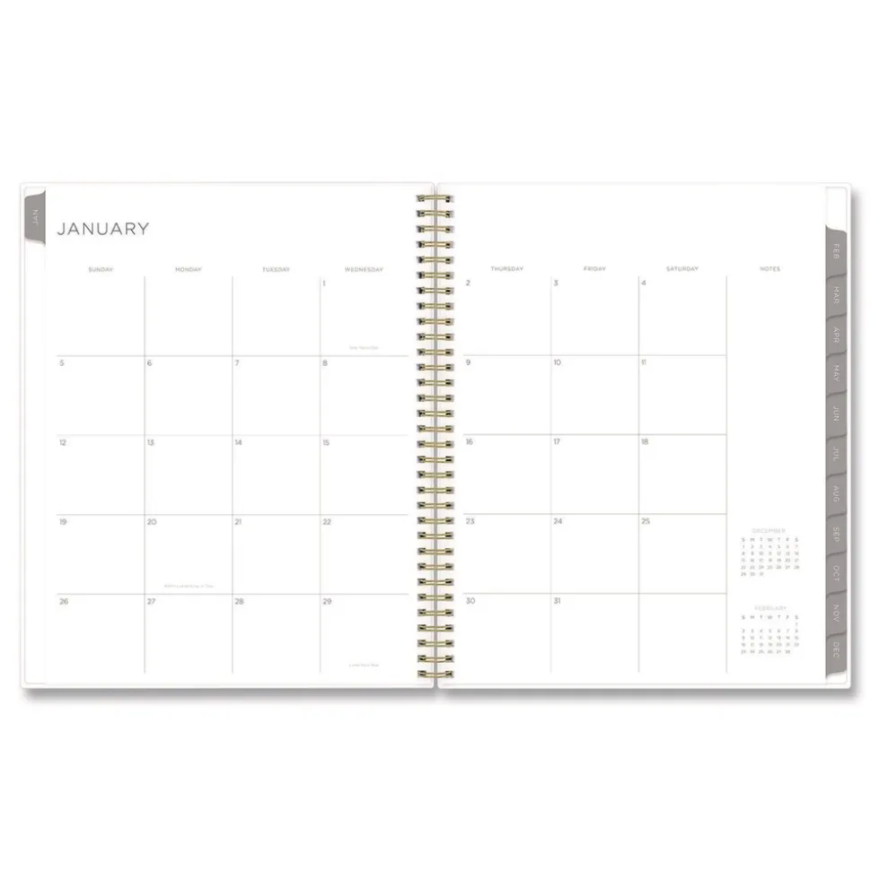 Blue Sky 11 in. x 8.5 in. 12-Month (Jan to Dec): 2026 Mimosa Weekly/Monthly Planner - Floral Artwork, Yellow/Green/White Cover