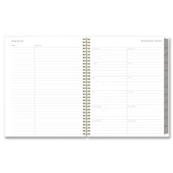 Blue Sky 11 in. x 8.5 in. 12-Month (Jan to Dec): 2026 Mimosa Weekly/Monthly Planner - Floral Artwork, Yellow/Green/White Cover