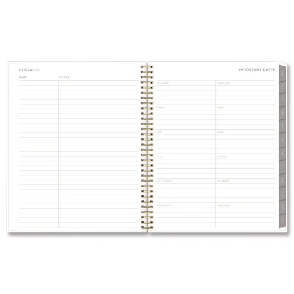 Blue Sky 11 in. x 8.5 in. 12-Month (Jan to Dec): 2026 Mimosa Weekly/Monthly Planner - Floral Artwork, Yellow/Green/White Cover