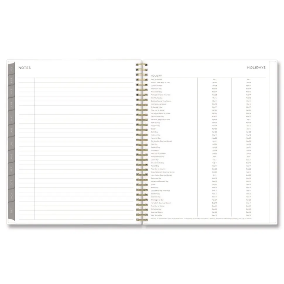 Blue Sky 11 in. x 8.5 in. 12-Month (Jan to Dec): 2026 Mimosa Weekly/Monthly Planner - Floral Artwork, Yellow/Green/White Cover