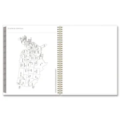 Blue Sky 11 in. x 8.5 in. 12-Month (Jan to Dec): 2026 Mimosa Weekly/Monthly Planner - Floral Artwork, Yellow/Green/White Cover