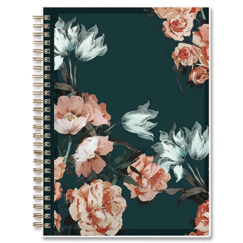 Blue Sky 8.63 in. x 5.88 in. 12-Month (Jan to Dec): 2026 Life Note-It Dania Weekly/Monthly Planner - Floral Artwork, Teal/Pink/Blue Cover