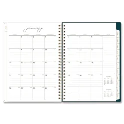 Blue Sky 8.63 in. x 5.88 in. 12-Month (Jan to Dec): 2026 Life Note-It Dania Weekly/Monthly Planner - Floral Artwork, Teal/Pink/Blue Cover