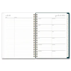 Blue Sky 8.63 in. x 5.88 in. 12-Month (Jan to Dec): 2026 Life Note-It Dania Weekly/Monthly Planner - Floral Artwork, Teal/Pink/Blue Cover