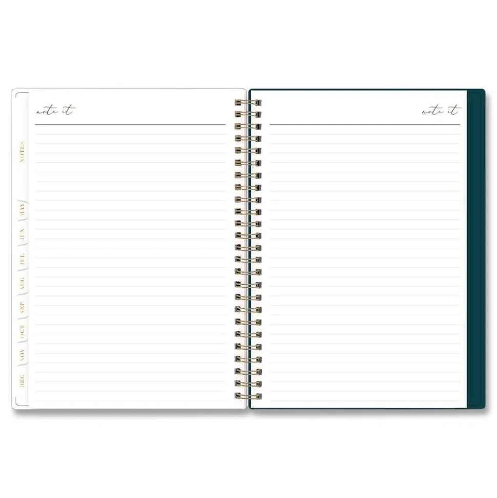 Blue Sky 8.63 in. x 5.88 in. 12-Month (Jan to Dec): 2026 Life Note-It Dania Weekly/Monthly Planner - Floral Artwork, Teal/Pink/Blue Cover