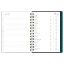 Blue Sky 8.63 in. x 5.88 in. 12-Month (Jan to Dec): 2026 Life Note-It Dania Weekly/Monthly Planner - Floral Artwork, Teal/Pink/Blue Cover