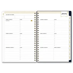 Blue Sky 8 in. x 5 in. 12-Month (Jan-Dec 2026) Day Designer Peyton Weekly/Monthly Planner - Navy Cover