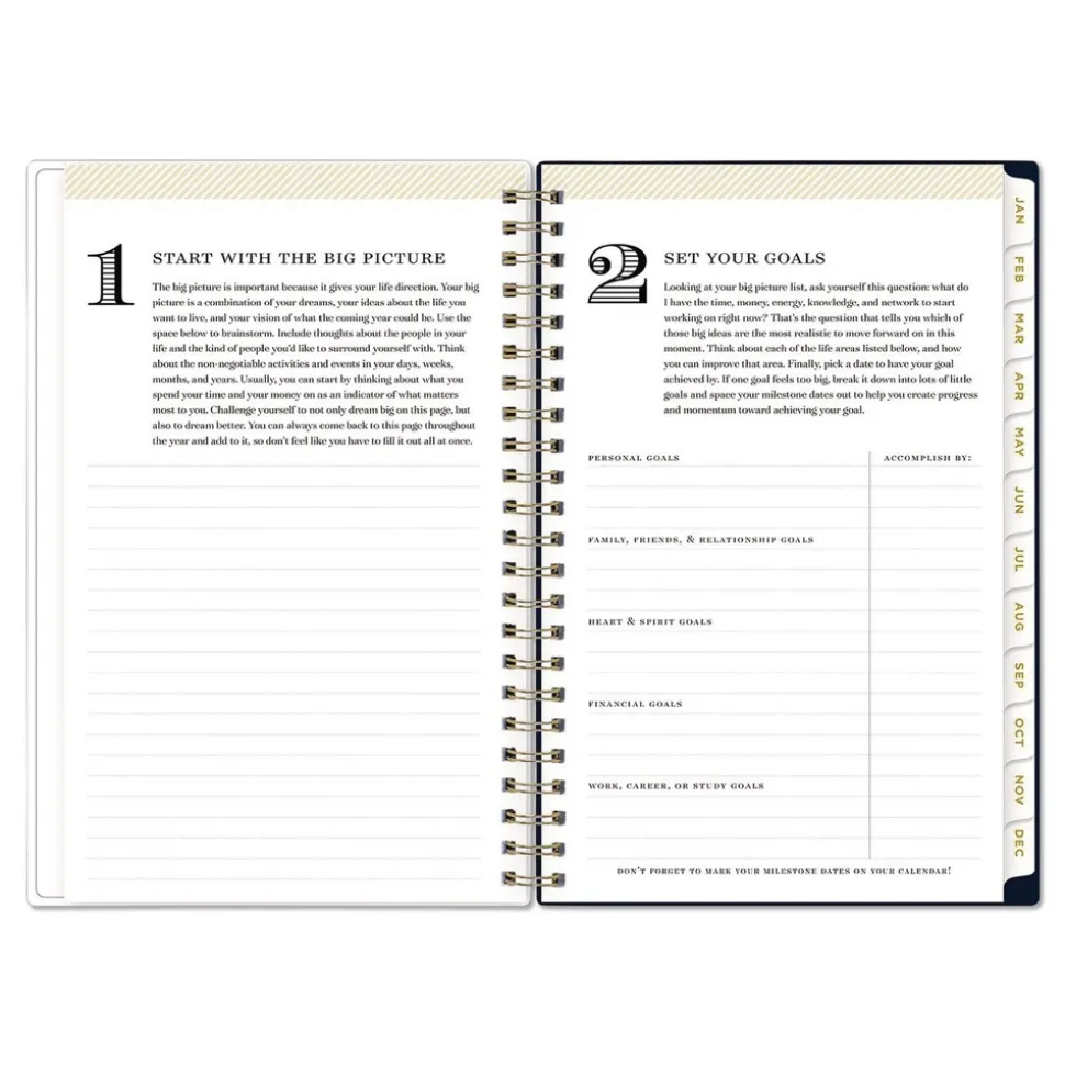 Blue Sky 8 in. x 5 in. 12-Month (Jan-Dec 2026) Day Designer Peyton Weekly/Monthly Planner - Navy Cover