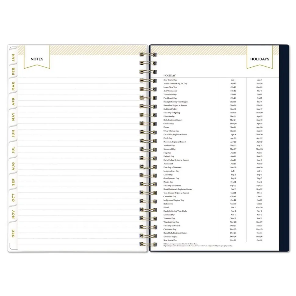 Blue Sky 8 in. x 5 in. 12-Month (Jan-Dec 2026) Day Designer Peyton Weekly/Monthly Planner - Navy Cover