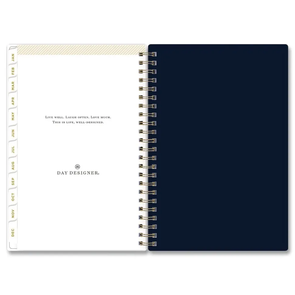 Blue Sky 8 in. x 5 in. 12-Month (Jan-Dec 2026) Day Designer Peyton Weekly/Monthly Planner - Navy Cover