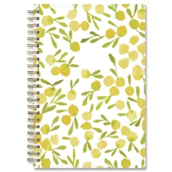Blue Sky 8 in. x 5 in. 12-Month (Jan to Dec): 2026 Mimosa Weekly/Monthly Planner - Lemon Artwork, Yellow/Green/White Cover