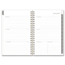 Blue Sky 8 in. x 5 in. 12-Month (Jan to Dec): 2026 Mimosa Weekly/Monthly Planner - Lemon Artwork, Yellow/Green/White Cover