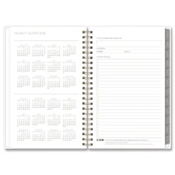 Blue Sky 8 in. x 5 in. 12-Month (Jan to Dec): 2026 Mimosa Weekly/Monthly Planner - Lemon Artwork, Yellow/Green/White Cover