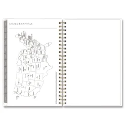 Blue Sky 8 in. x 5 in. 12-Month (Jan to Dec): 2026 Mimosa Weekly/Monthly Planner - Lemon Artwork, Yellow/Green/White Cover