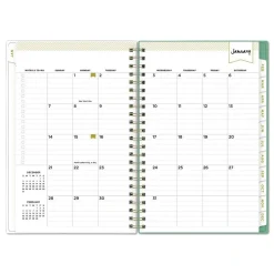 Blue Sky 8 in. x 5 in. 12-Month (Jan-Dec 2026) Day Designer Peyton Weekly/Monthly Planner - White