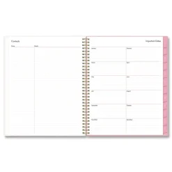 Blue Sky 11 in. x 8.5 in. 12-Month (Jan to Dec): 2026 Mimi Pink Monthly Planner - Floral Artwork, Pink/Blue/Rose Cover