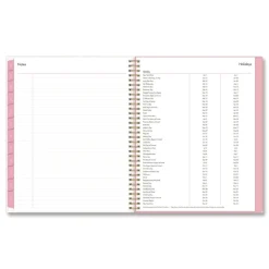 Blue Sky 11 in. x 8.5 in. 12-Month (Jan to Dec): 2026 Mimi Pink Monthly Planner - Floral Artwork, Pink/Blue/Rose Cover