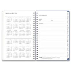 Blue Sky 8 in. x 5 in. 12-Month (Jan-Dec 2026) Lindley Weekly/Monthly Planner - White/Blue/Green Cover