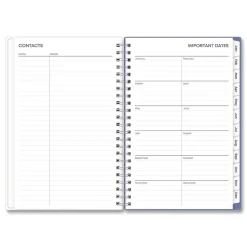 Blue Sky 8 in. x 5 in. 12-Month (Jan-Dec 2026) Lindley Weekly/Monthly Planner - White/Blue/Green Cover