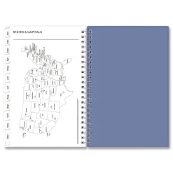 Blue Sky 8 in. x 5 in. 12-Month (Jan-Dec 2026) Lindley Weekly/Monthly Planner - White/Blue/Green Cover