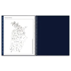 Blue Sky 10 in. x 8 in. 12-Month (Jan to Dec): 2026 Passages Monthly Planner - Navy Cover