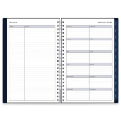 Blue Sky 8 in.x 5 in. 12-Month (Jan to Dec): 2026 Passages Weekly/Monthly Planner - Navy Cover