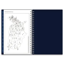Blue Sky 8 in.x 5 in. 12-Month (Jan to Dec): 2026 Passages Weekly/Monthly Planner - Navy Cover