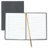 Blueline 10.75 in. x 8.5 in. Sheets Medium/College Rule 1-Subject Executive Notebook with Ribbon Bookmark - Cool Gray Cover